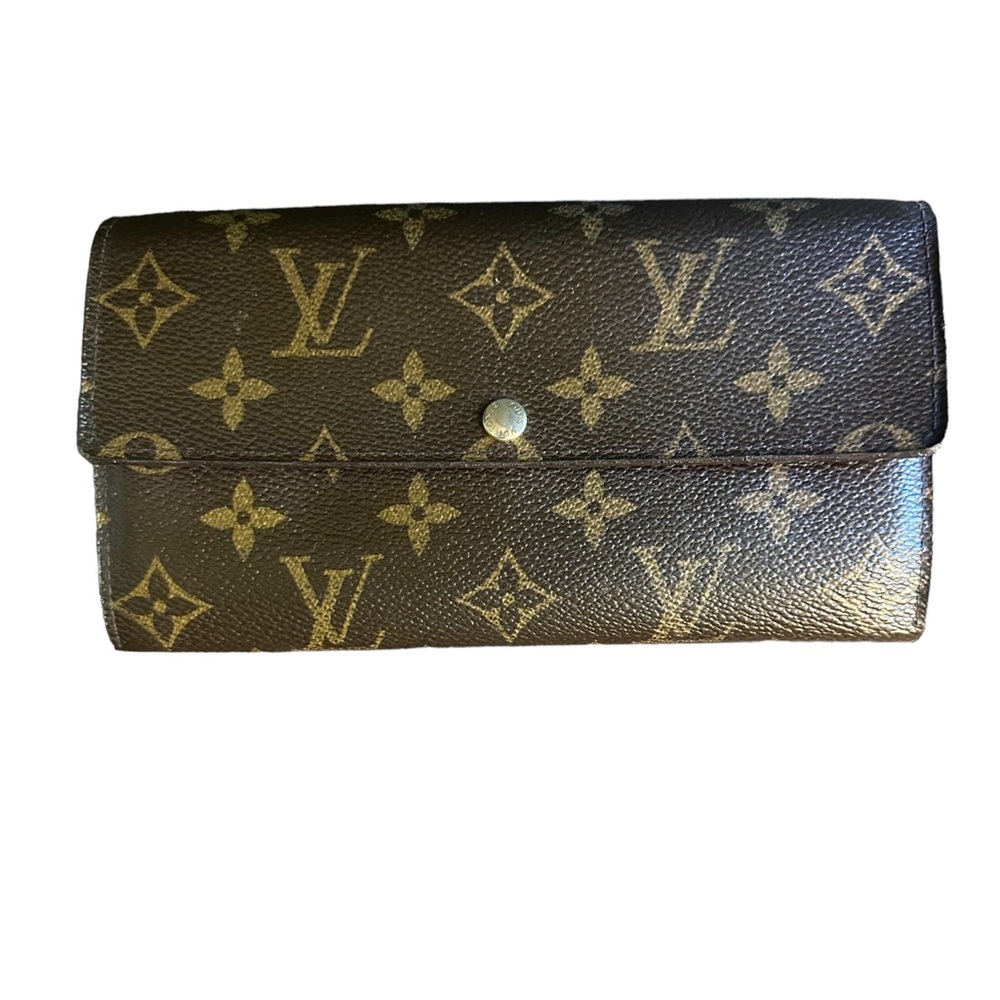 LOUIS VUITTON RARE MONOGRAM FLEURY FLORAL PORTEFEUILLE SARAH LONG WALLET